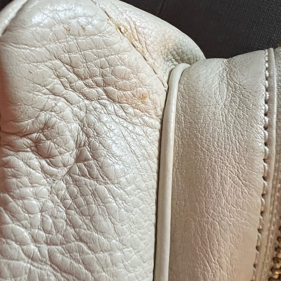 Marc Jacobs Classic Q Groovee Beige Leather Satchel Bag - Picture 15 of 16